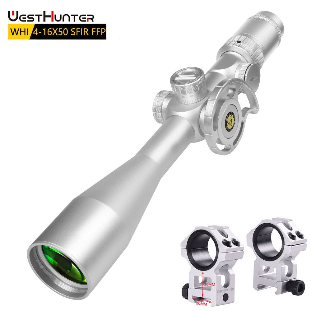 Mira telescópica Silver WestHunter WHI 4-16X50 SFIR FFP de primer plano focal