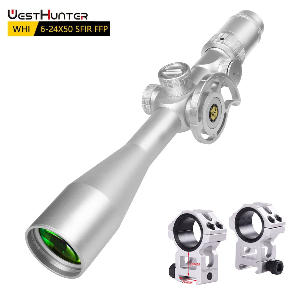 Mira telescópica WHI 6-24X50 SFIR FFP | Primer plano focal