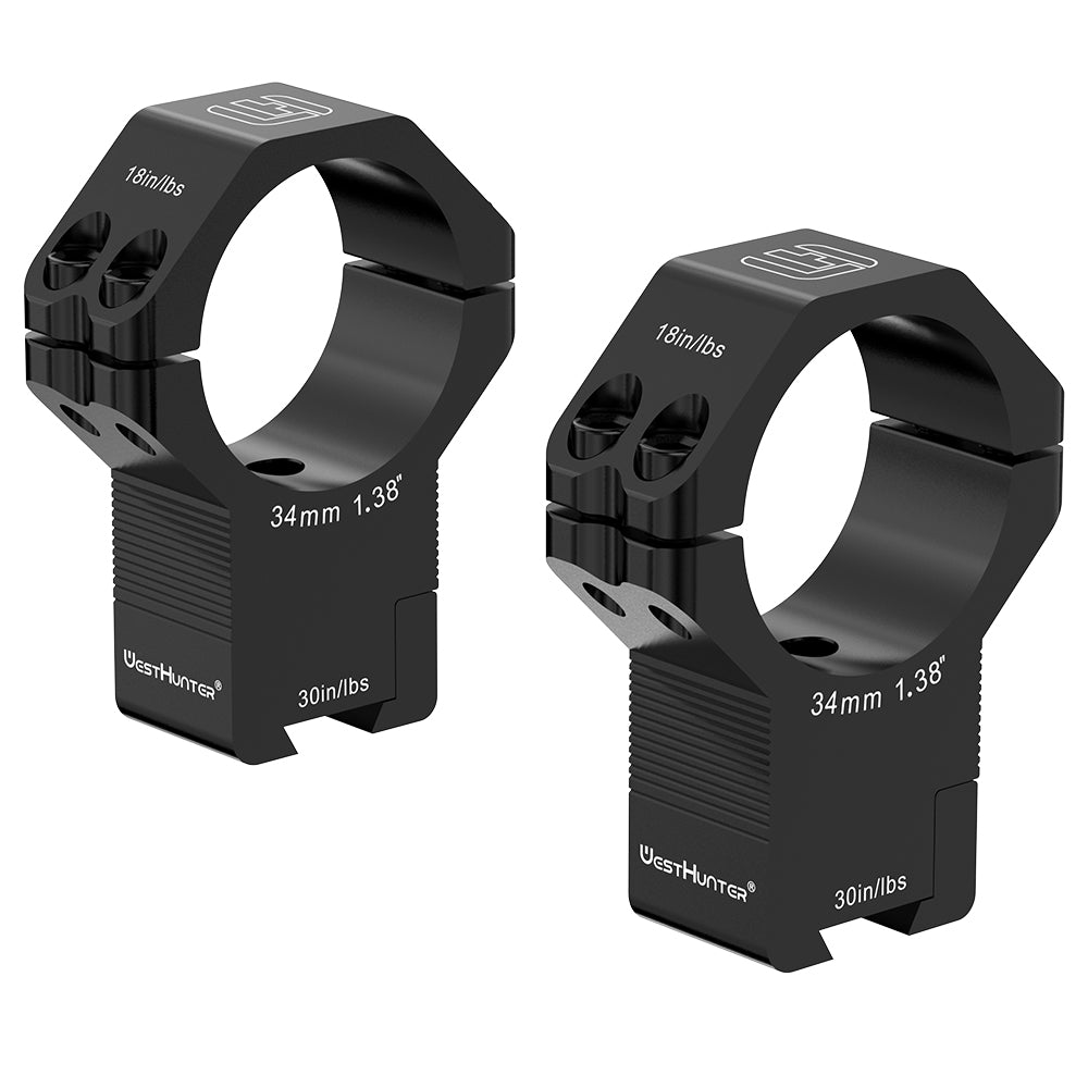 30MM / 34MM Black High Profile Dovetail Rings