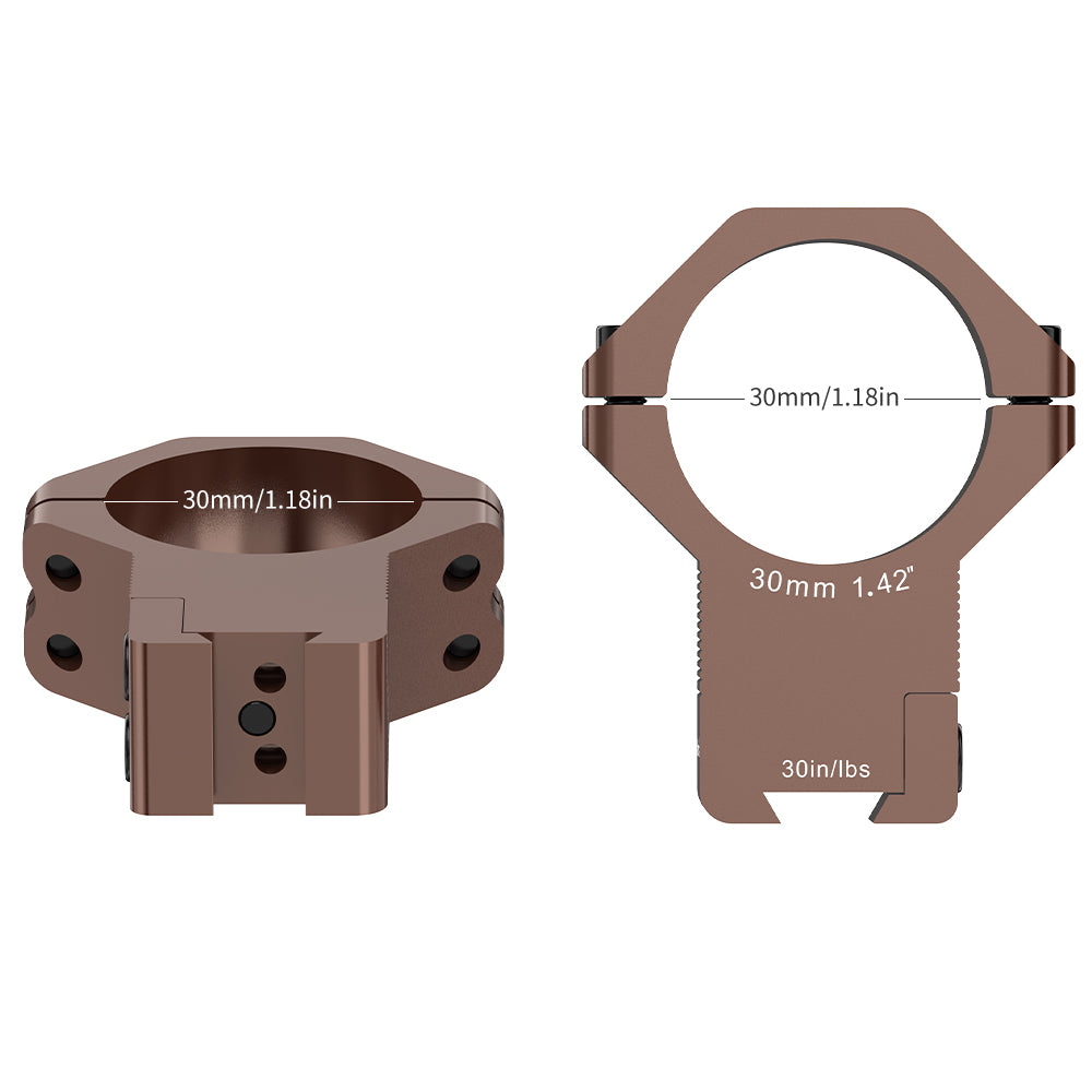 30MM High Profile Dovetail Rings