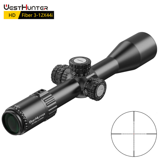 HD Fiber 3-12X44 IR SFP Scope | Fiber Dot Reticle | Second Focal Plane