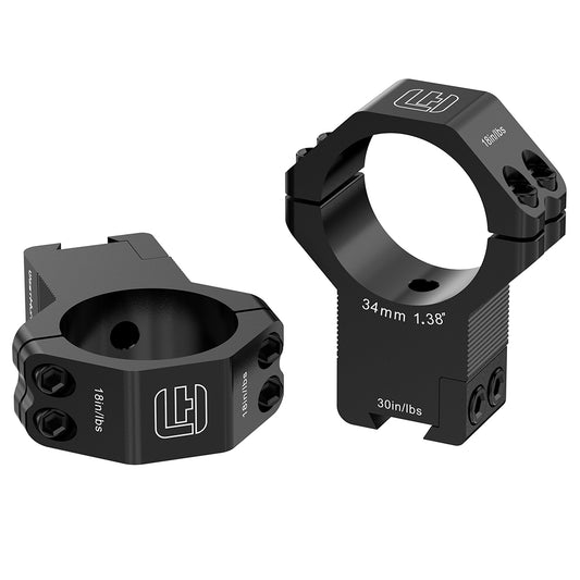 30MM / 34MM Black High Profile Dovetail Rings