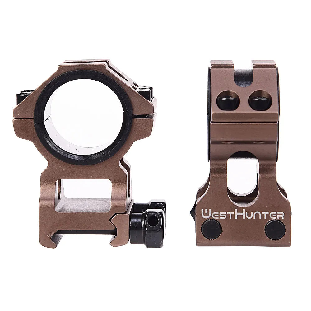 HIGH PROFILE PICATINNY SCOPE RINGS | 30MM 25.4MM