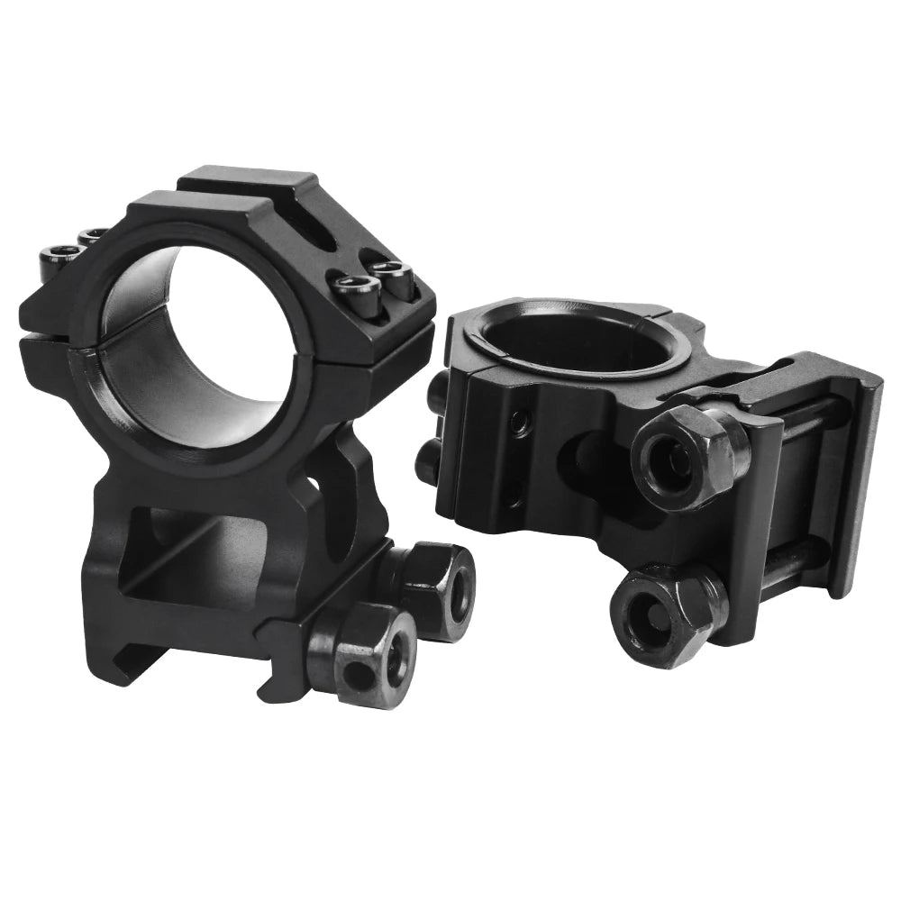 HIGH PROFILE PICATINNY SCOPE RINGS | 30MM 25.4MM