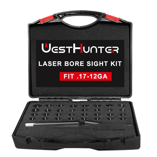 WestHunter Laser Bore Sight Kit with 32 Adapters 0.17 to 12GA