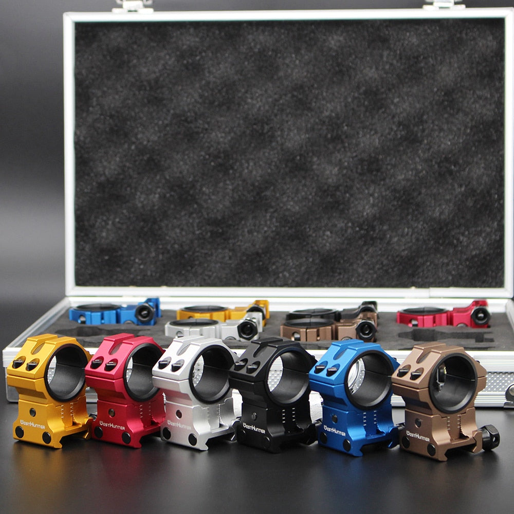 Monturas Picatinny con elevación de perfil ajustable WESTHUNTER WH201 con precisión CNC