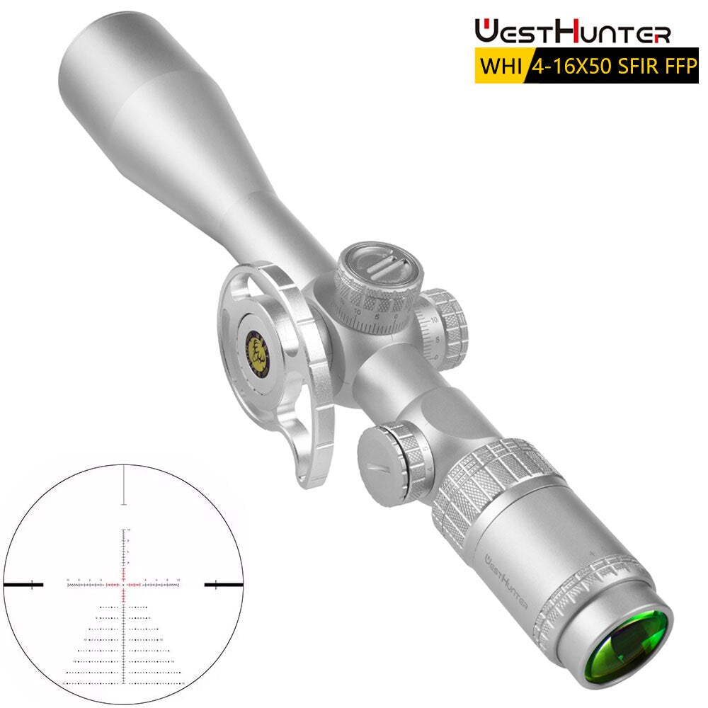 Mira telescópica Silver WestHunter WHI 4-16X50 SFIR FFP de primer plano focal 
